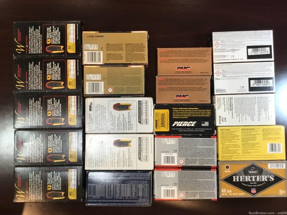 PENNY AUCTION 40 S&W 1000 ROUNDS ASSORTTED MAKE 180GR 165GR AMMO-img-6