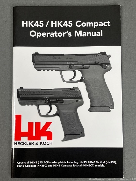 H&K 45 with compensator John Wick P30L style compensator IN BOX 3 MAGS -img-21