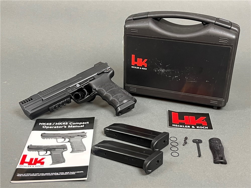 H&K 45 with compensator John Wick P30L style compensator IN BOX 3 MAGS -img-0