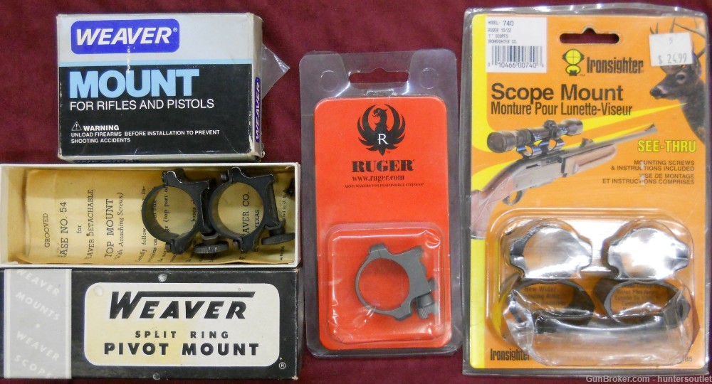 Huge Lot of Assorted Scope Bases, Rings, Sights, and Covers PENNY!-img-10