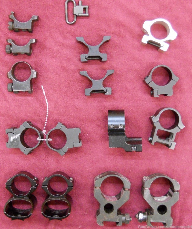 Huge Lot of Assorted Scope Bases, Rings, Sights, and Covers PENNY!-img-11