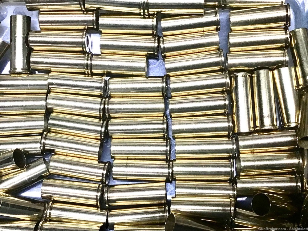 150 MHS 44 Rem Mag Brass Magnum Deprimed Pin Polished-img-0