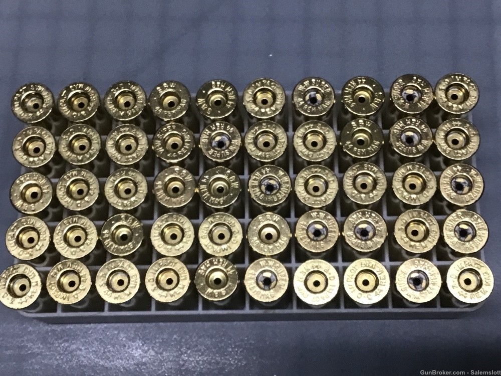 150 MHS 44 Rem Mag Brass Magnum Deprimed Pin Polished-img-2
