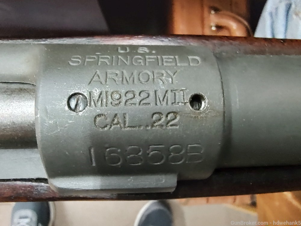 Springfield Armory Model M1922 MII .22 LR 1934 original trainer rifle -img-0