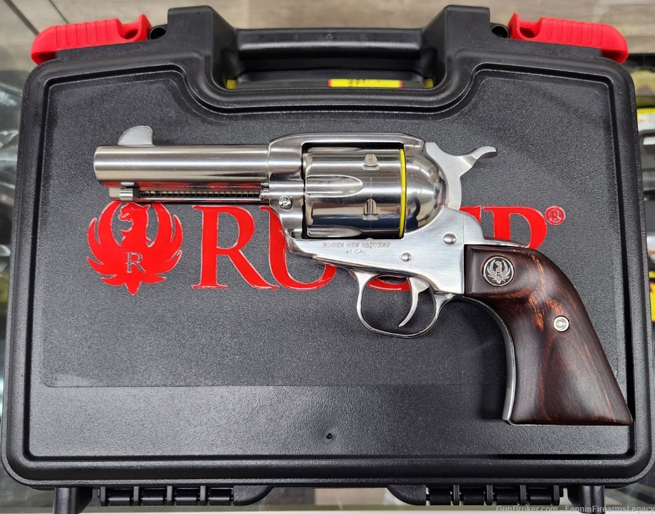RUGER New VAQUERO MONTADO 45 COLT 3.75" 6RD 5120 Low Wide Spur Hammer-img-1