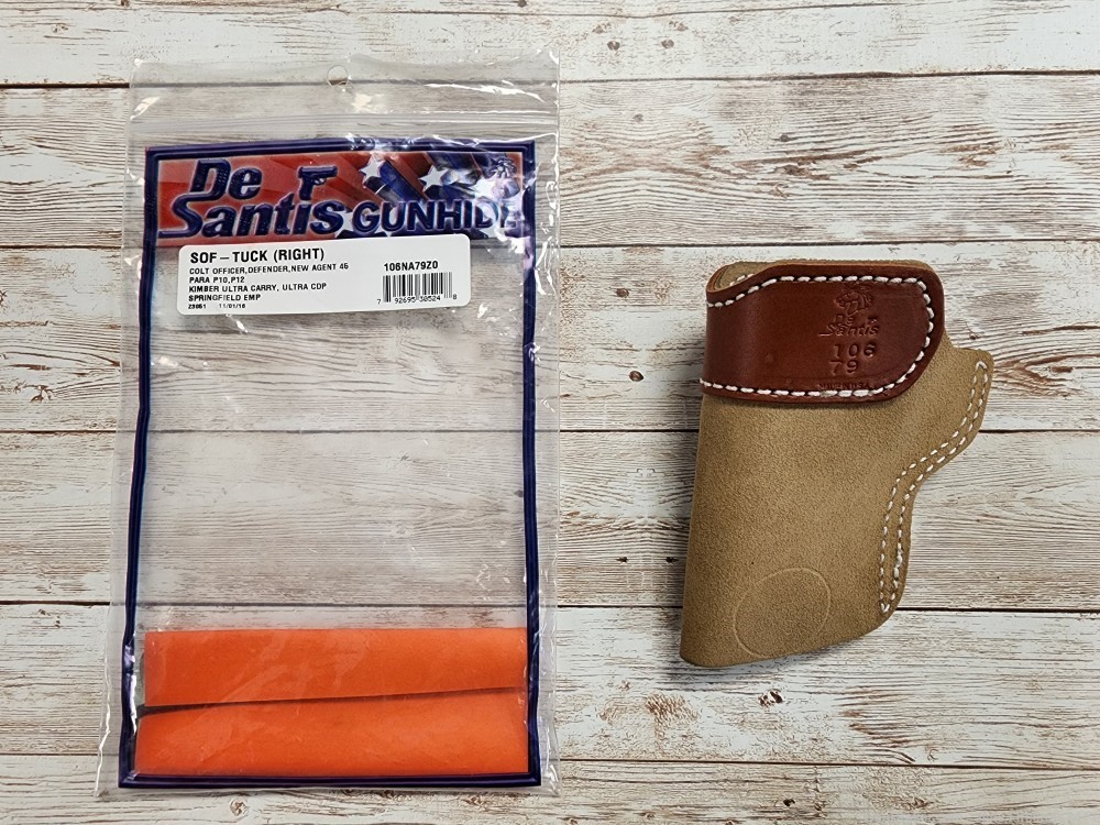 *NEW OLD STOCK* DESANTIS GUNHIDE SOF-TUCK RIGHT IWB HOLSTER SMALL AUTO-img-0