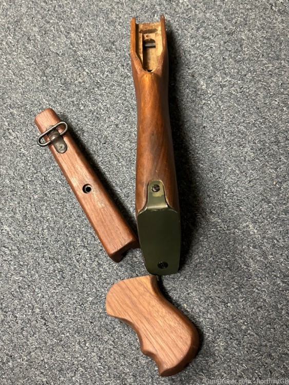 US GI WWII M1928 THOMPSON WOOD SOCK SET WITH METAL.-img-3