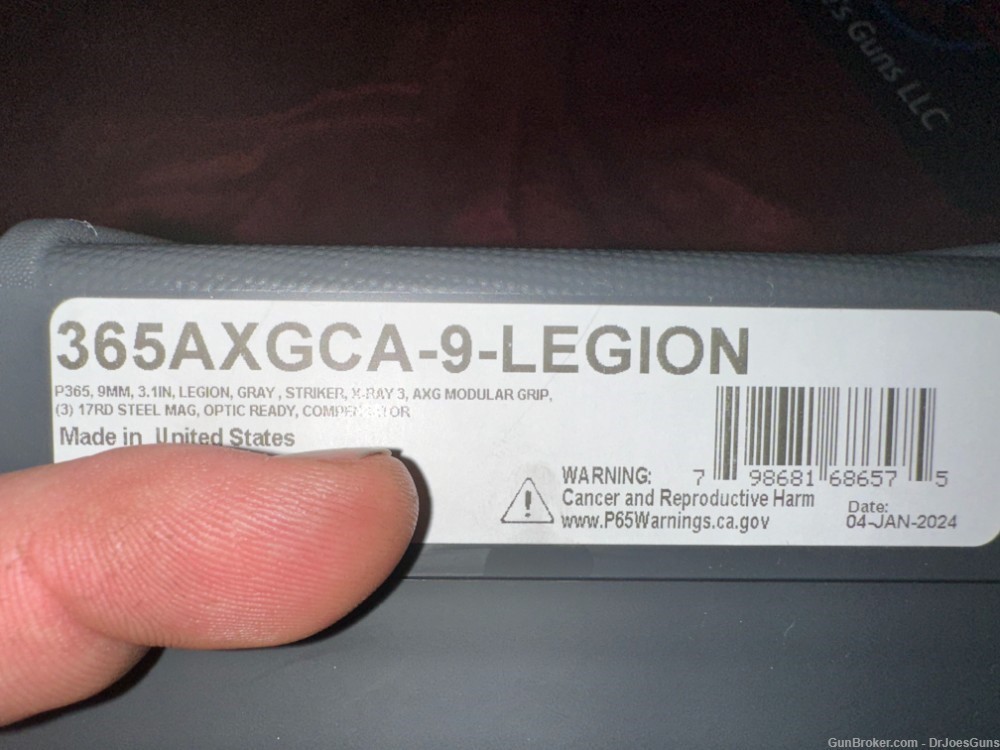 SIG SAUER P365 AXG LEGION 9MM 3.1'' 17-RD-img-7