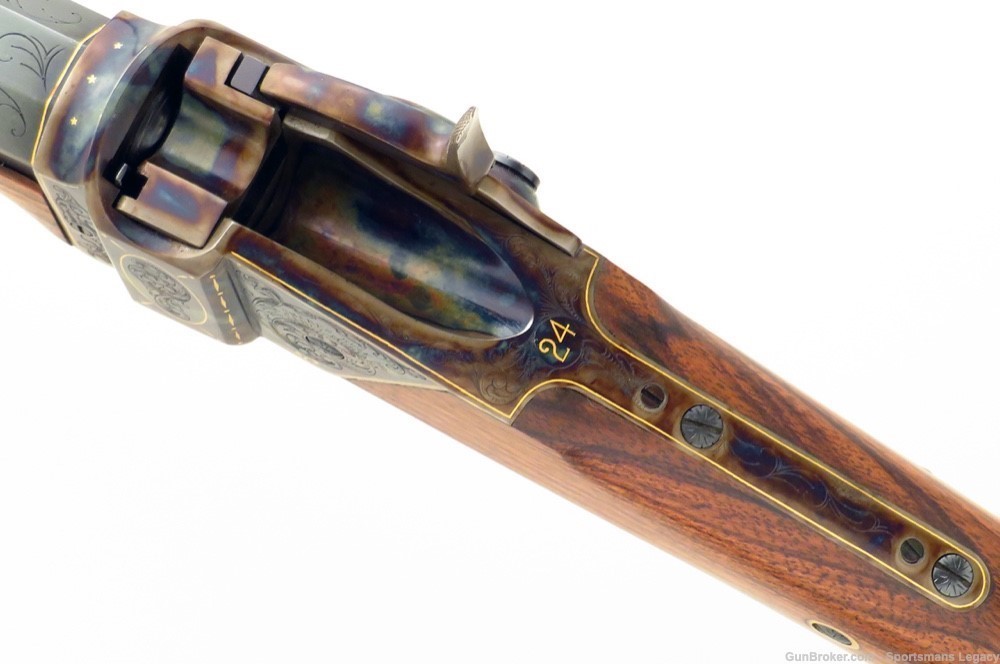 Little Sharps (Montana) .22 Magnum, serial 24, Otto, Pursley, engraved, 99%-img-6