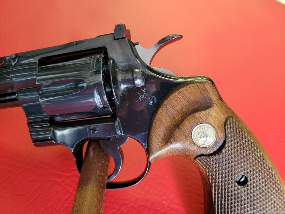 Vintage 1964 Colt Python 357 Magnum, 6" Royal Blue, Vent Rib Full Lug DA/SA-img-2