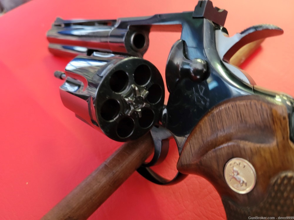 Vintage 1964 Colt Python 357 Magnum, 6" Royal Blue, Vent Rib Full Lug DA/SA-img-23