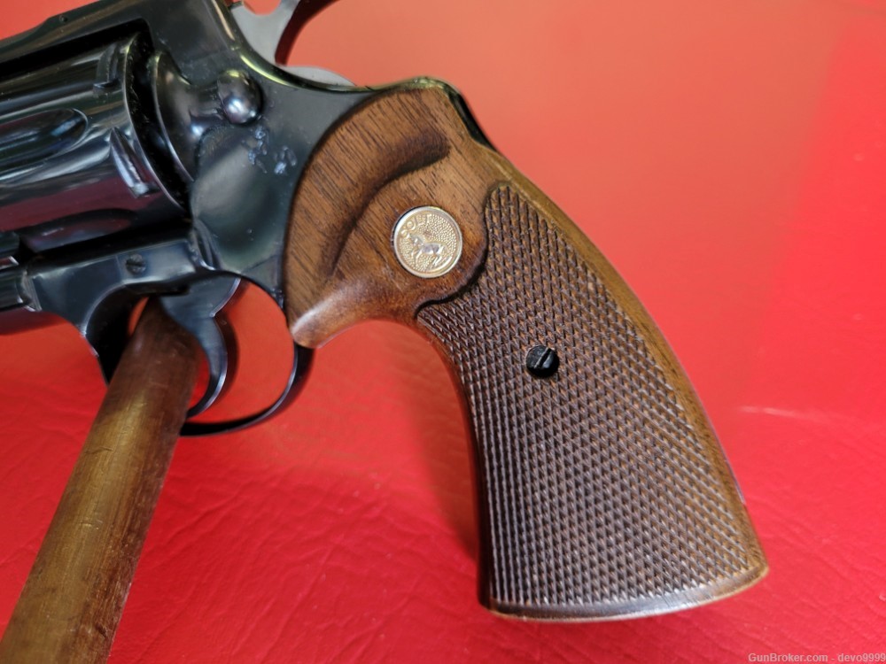 Vintage 1964 Colt Python 357 Magnum, 6" Royal Blue, Vent Rib Full Lug DA/SA-img-1