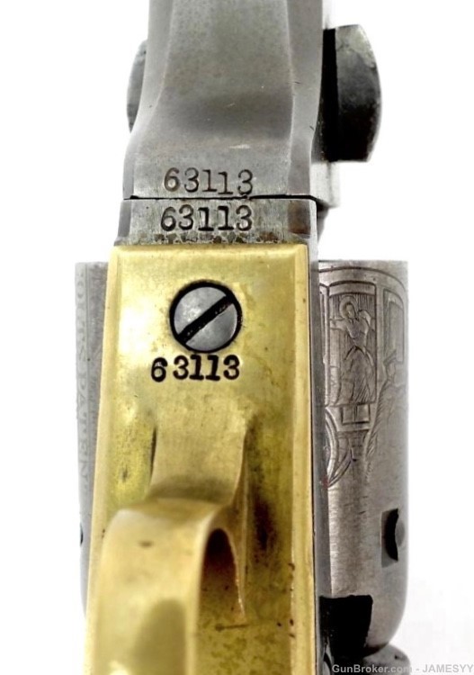 Wells Fargo holster &1849 Colt Revolver. Unbelievable. Cylinder. Scene. -img-5