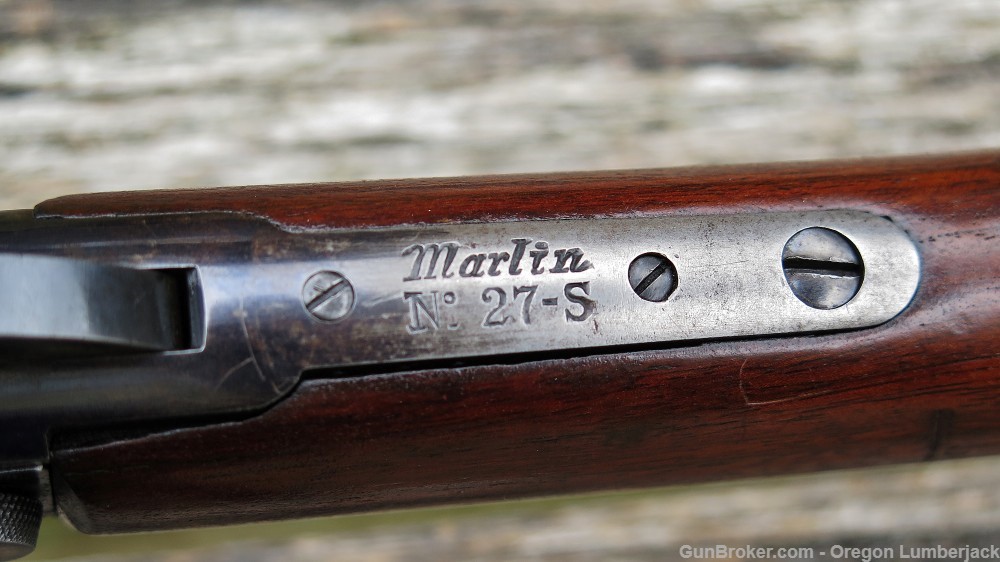 Marlin 27-S 32-20 cal. 24" Octagon Pump Gun From 1920 solid with Nice Bore!-img-47