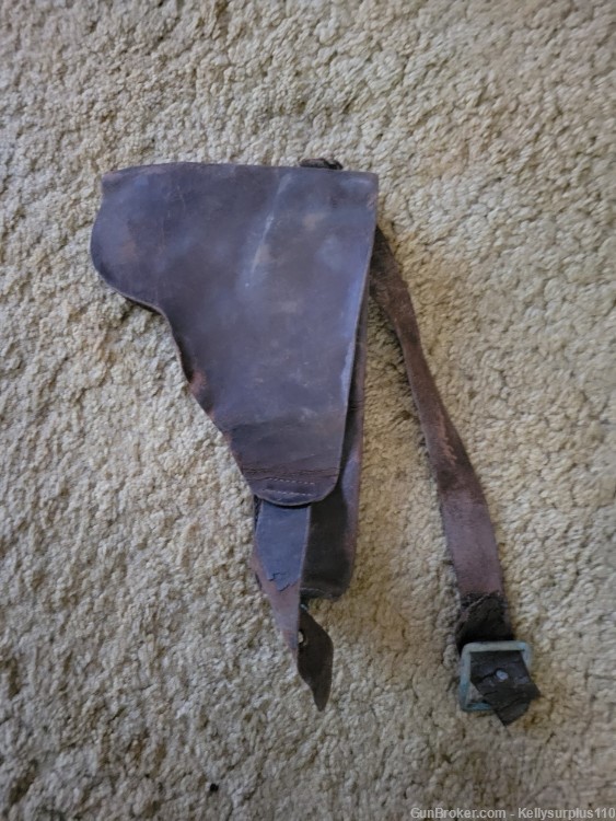 WWII Leather Holster  (Only has a half strap)-img-1
