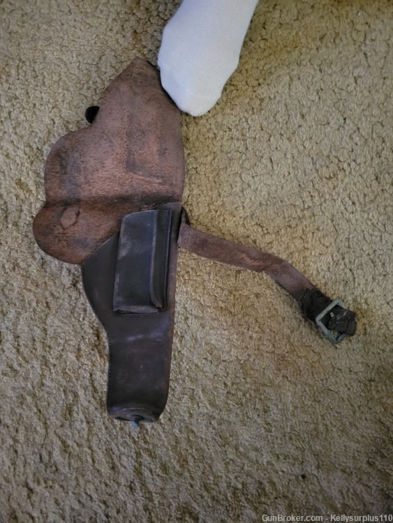 WWII Leather Holster  (Only has a half strap)-img-0