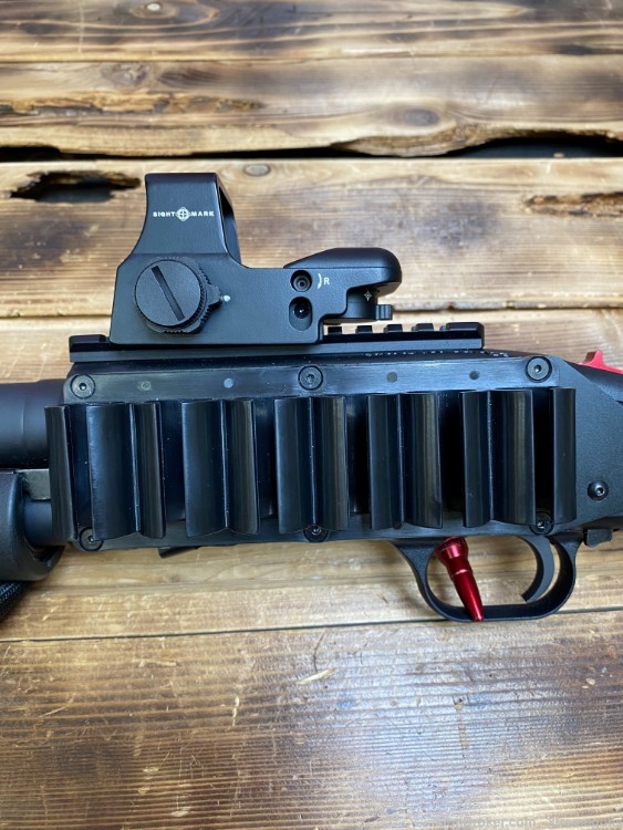 12GA. Pistol-Grip Mossberg w/Crimson Trace and Sight Mark Red Dot-img-8
