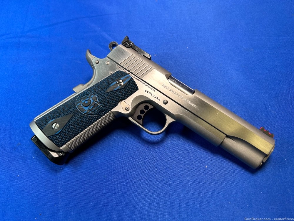 Colt Gold Cup Trophy 9mm 5” Stainless Steel Series 70 - Used-img-1