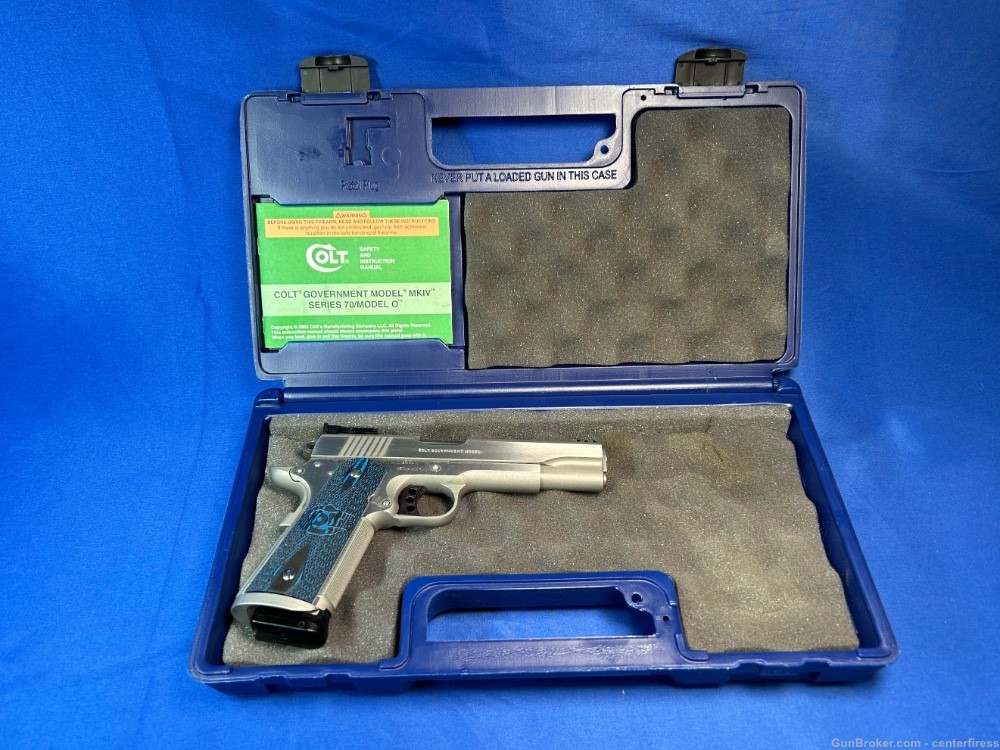 Colt Gold Cup Trophy 9mm 5” Stainless Steel Series 70 - Used-img-10
