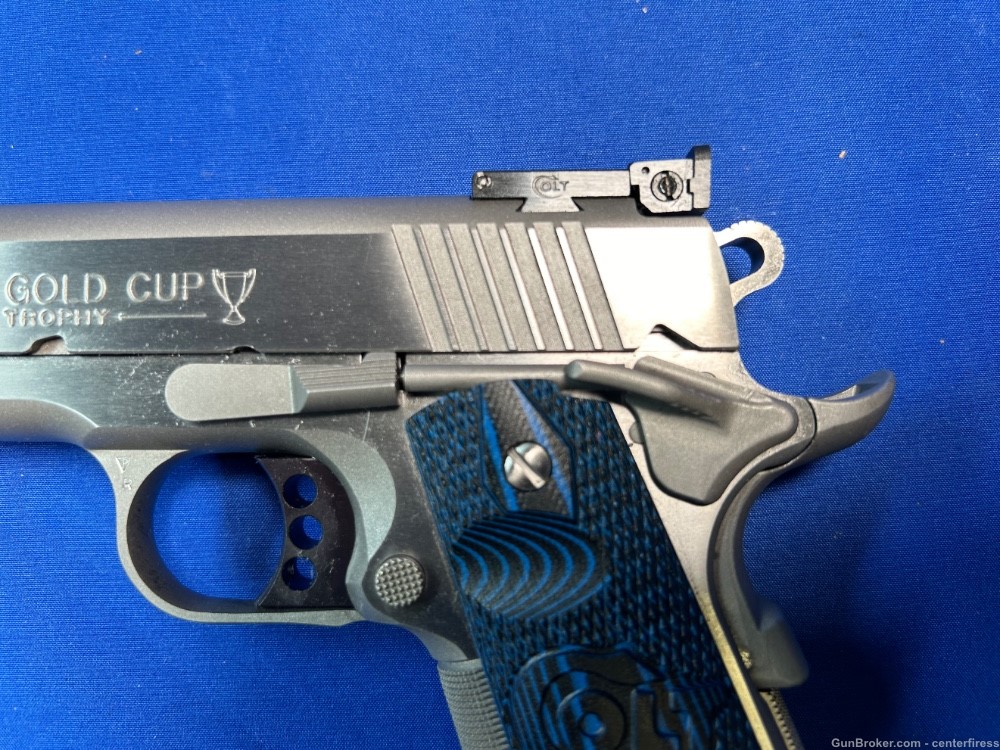 Colt Gold Cup Trophy 9mm 5” Stainless Steel Series 70 - Used-img-6