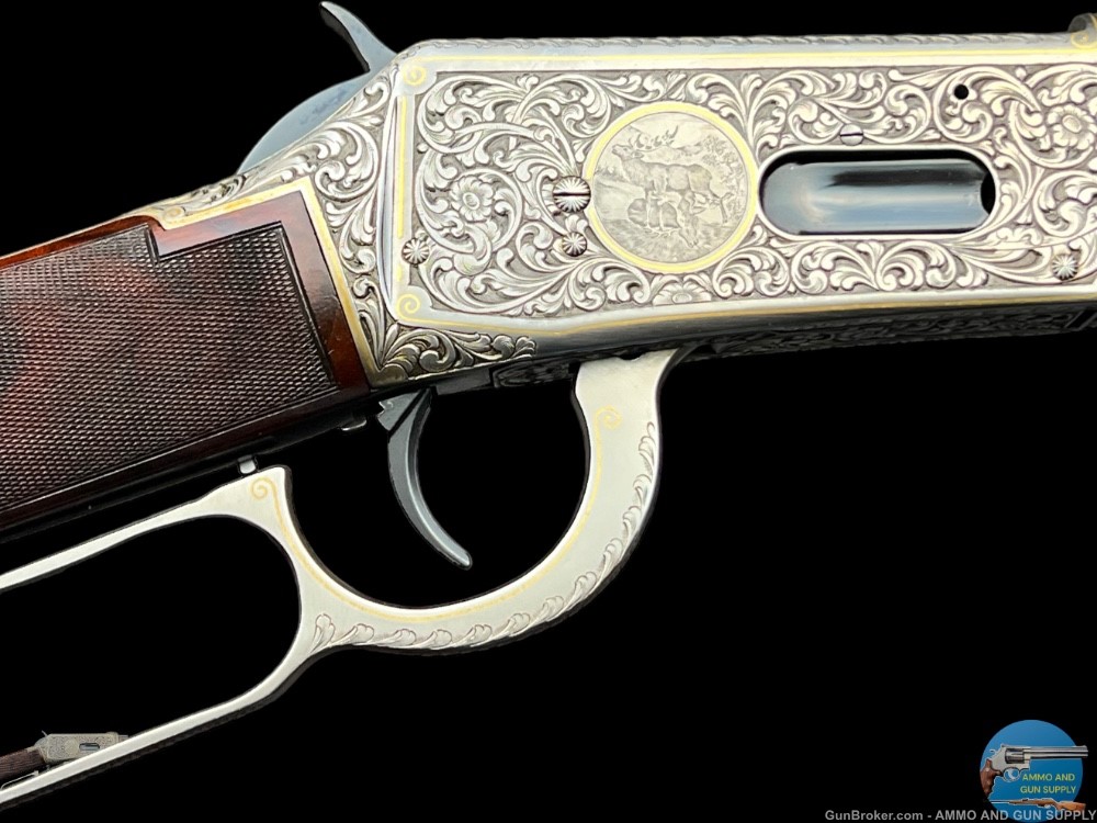 RARE WINCHESTER ONE OF ONE THOUSAND EUROPEAN MODEL 94 GOLD INLAID -img-7