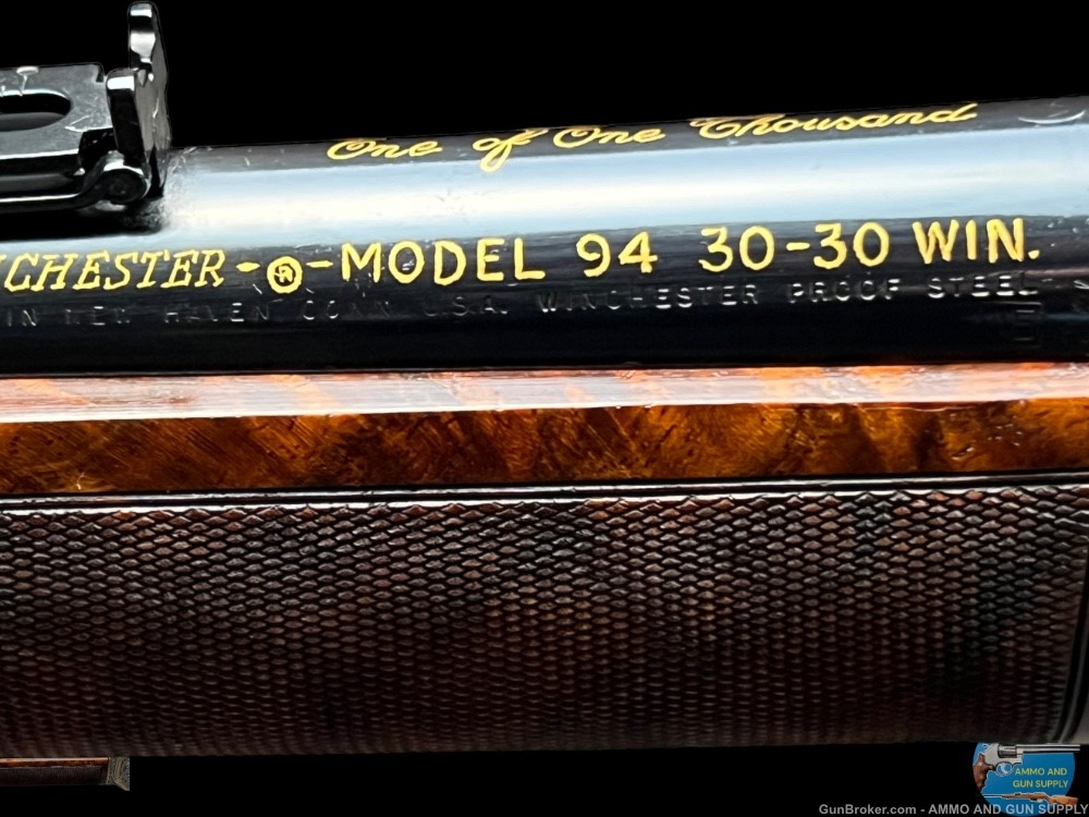 RARE WINCHESTER ONE OF ONE THOUSAND EUROPEAN MODEL 94 GOLD INLAID -img-12