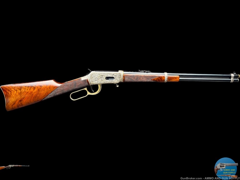 RARE WINCHESTER ONE OF ONE THOUSAND EUROPEAN MODEL 94 GOLD INLAID -img-0