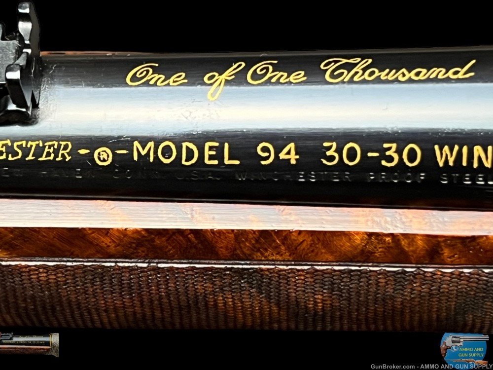 RARE WINCHESTER ONE OF ONE THOUSAND EUROPEAN MODEL 94 GOLD INLAID -img-11