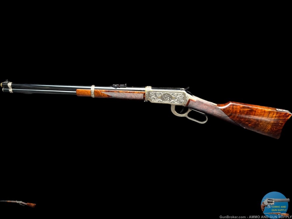 RARE WINCHESTER ONE OF ONE THOUSAND EUROPEAN MODEL 94 GOLD INLAID -img-1