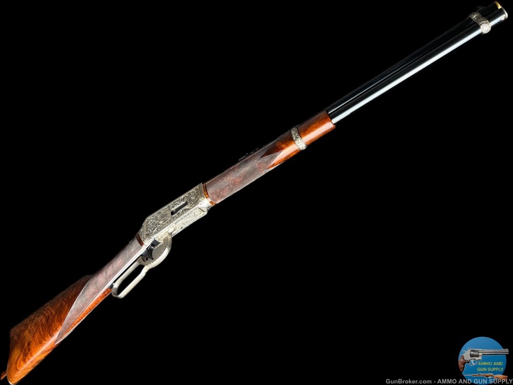 RARE WINCHESTER ONE OF ONE THOUSAND EUROPEAN MODEL 94 GOLD INLAID -img-2