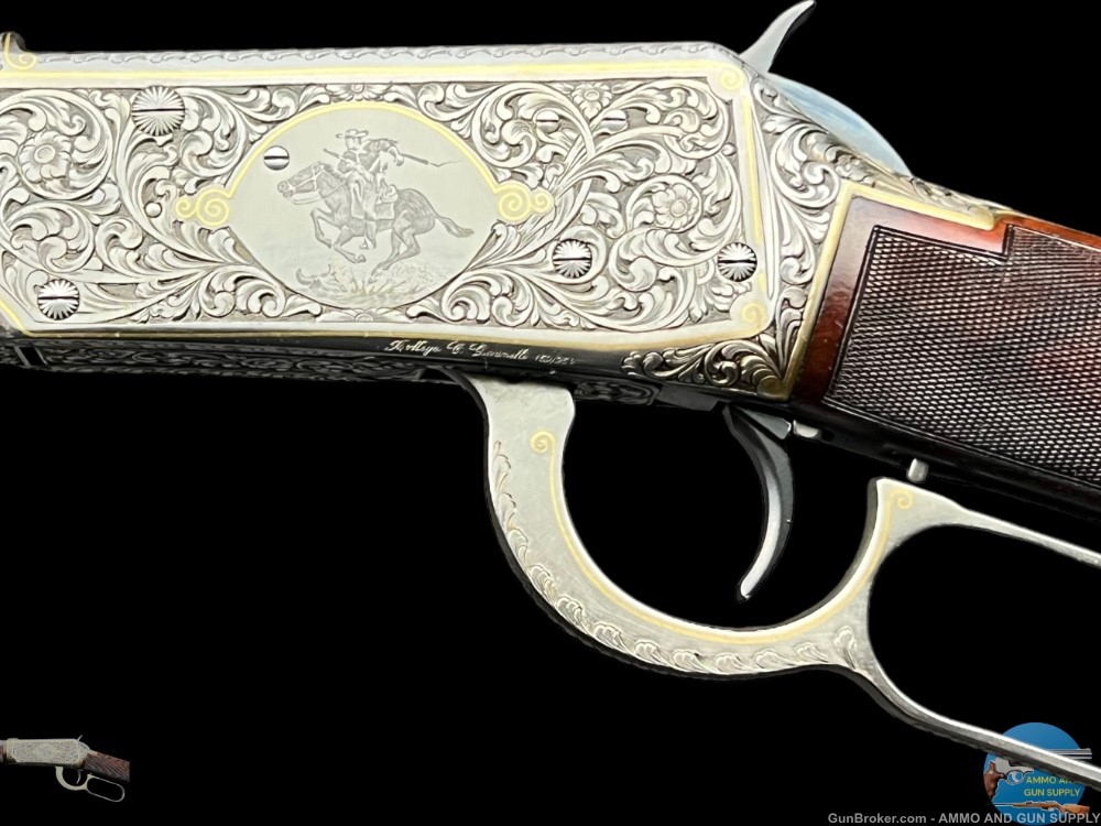 RARE WINCHESTER ONE OF ONE THOUSAND EUROPEAN MODEL 94 GOLD INLAID -img-9