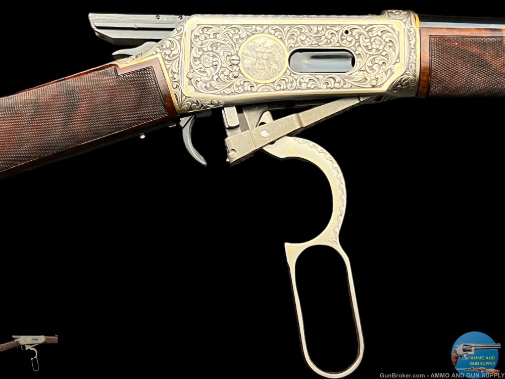 RARE WINCHESTER ONE OF ONE THOUSAND EUROPEAN MODEL 94 GOLD INLAID -img-35