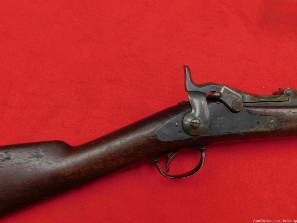 Very nice Springfield 1873 Cadet Trapdoor rifle 45-70 caliber musket rare-img-6