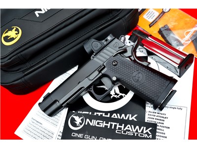 Awesome & Hard To Find Nighthawk Custom Firehawk 9MM Comp w/ Case 99%