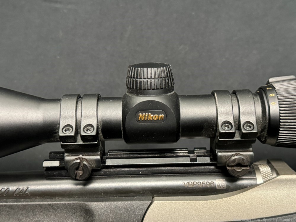 Thompson Center Triumph 50 Cal Muzzleloader - Nikon 3-9x40 - Fiber Optic-img-23