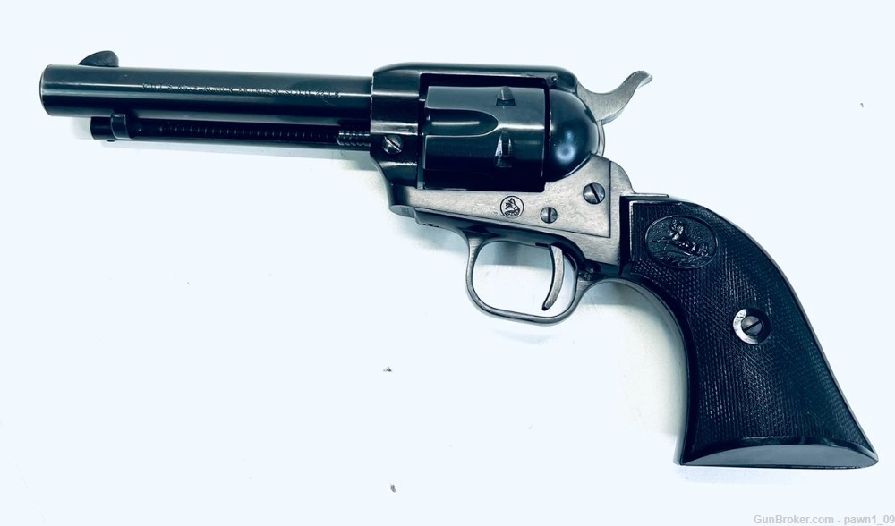 Colt Frontier Scout 1960 .22lr 6 shot Revolver Blued / Black Grips -img-0