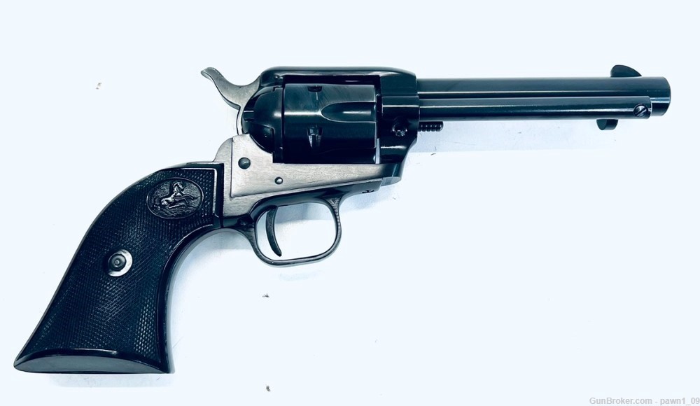Colt Frontier Scout 1960 .22lr 6 shot Revolver Blued / Black Grips -img-1