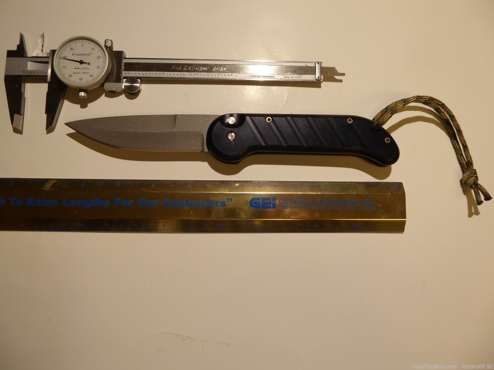 NAVY SEAL PROTOTYPE "BLACK KNIFE" Mfg. late1980s - early 1990s VERY RARE!-img-1