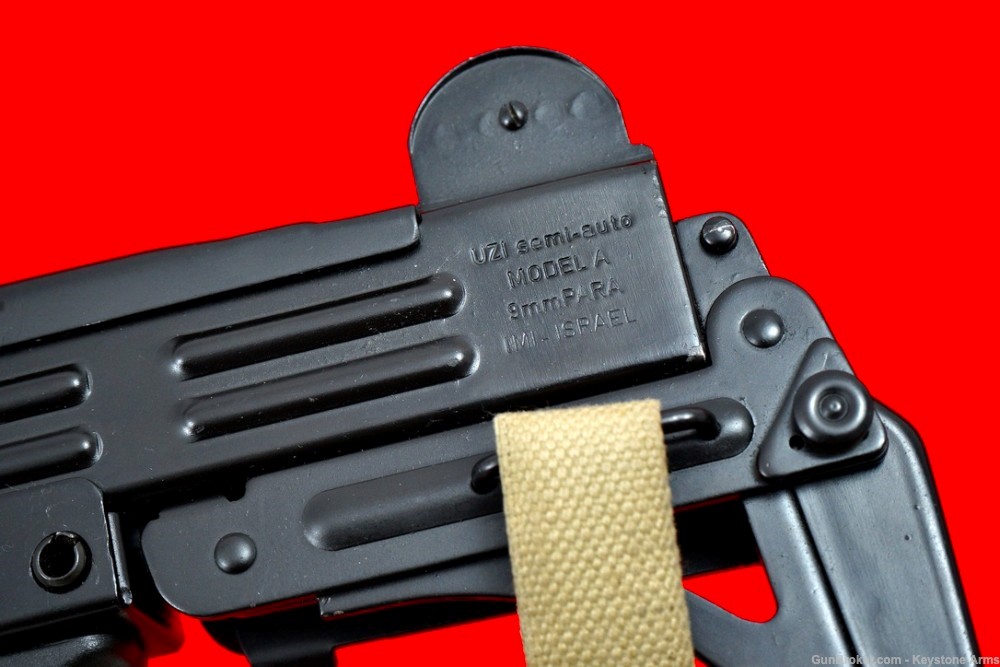 Scarce & Desired Pre-Ban UZI Model A 9mm w/ Original Pouch Like New-img-13