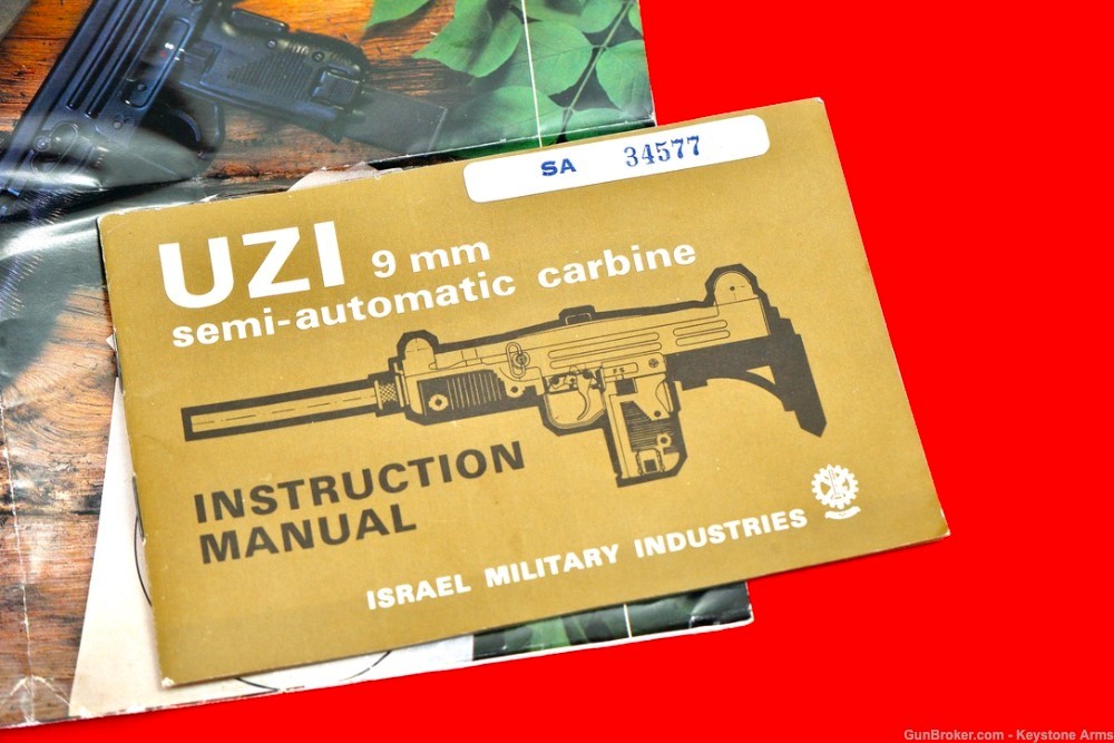 Scarce & Desired Pre-Ban UZI Model A 9mm w/ Original Pouch Like New-img-10
