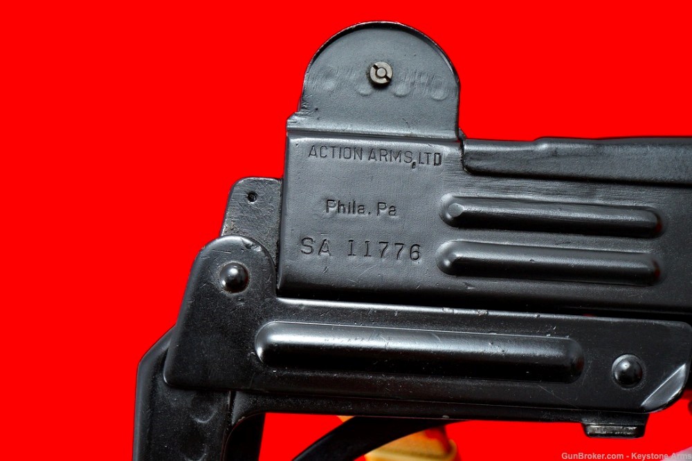 Scarce & Desired Pre-Ban UZI Model A 9mm w/ Original Pouch Like New-img-13