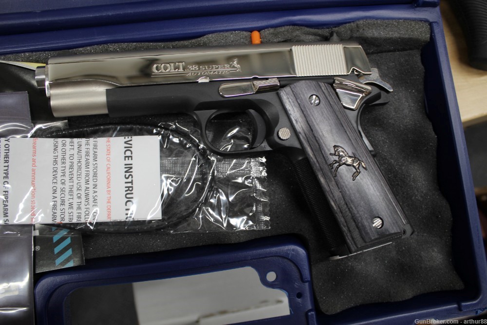 COLT TALO JAL-DARK HORSE 1 OF 500 38 SUPER PISTOL NEW IN THE BOX NO RESERVE-img-0