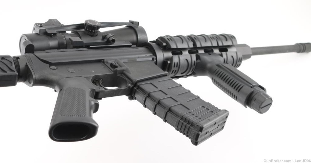 DPMS Pather A-15 in 5.56 with scope and red dot -img-0