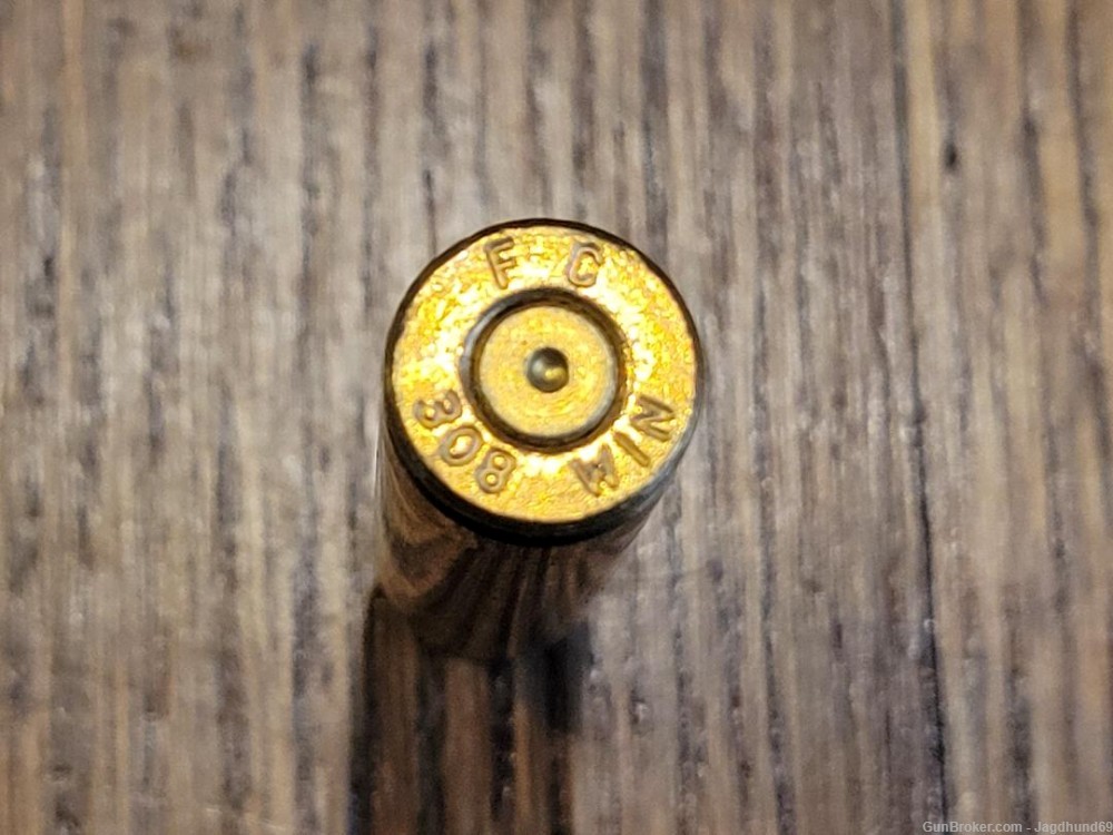 308 Win brass, 1X Fired, 345 Count, FC Headstamp-img-2