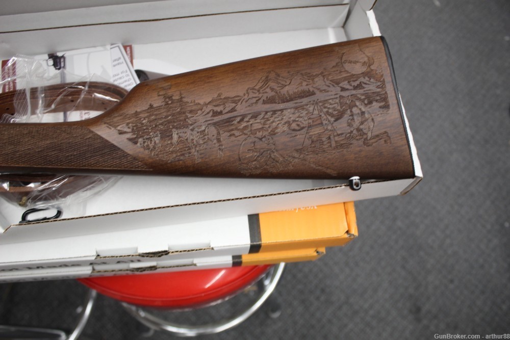 HERTIAGE CAMPSITE ENGRAVED 22 MAG RIFLE NO RESERVE-img-2
