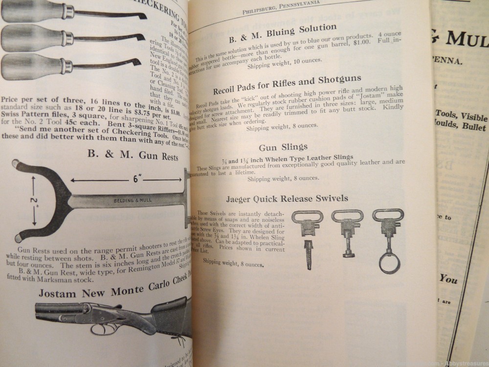 Belding Mull Reloading Hand Book & price list 1953 shooting vintage-img-2