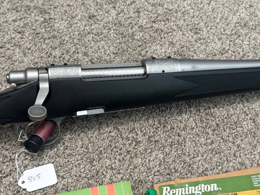 Remington 700 BDL DM engraved 25-06 rem SS enhanced detachable mag 1999-img-2