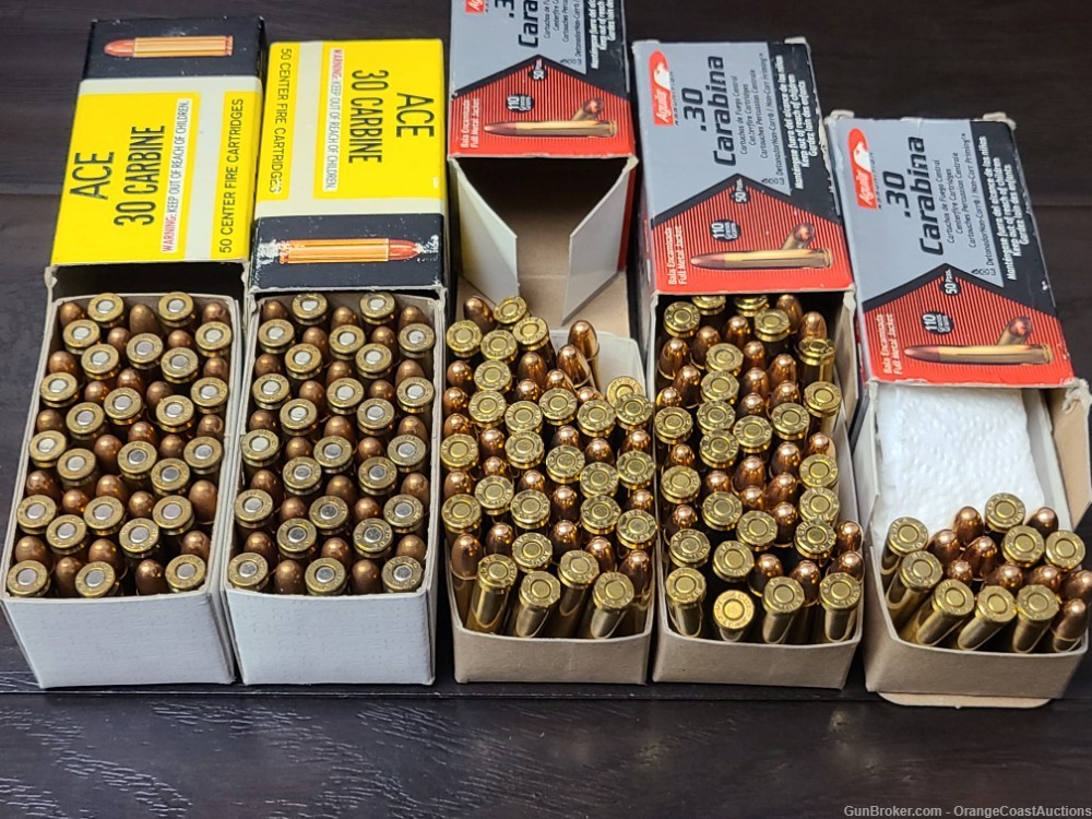 217 Rounds of Aguila M1 .30 Carbine 110gr. Rifle Ammo-img-1
