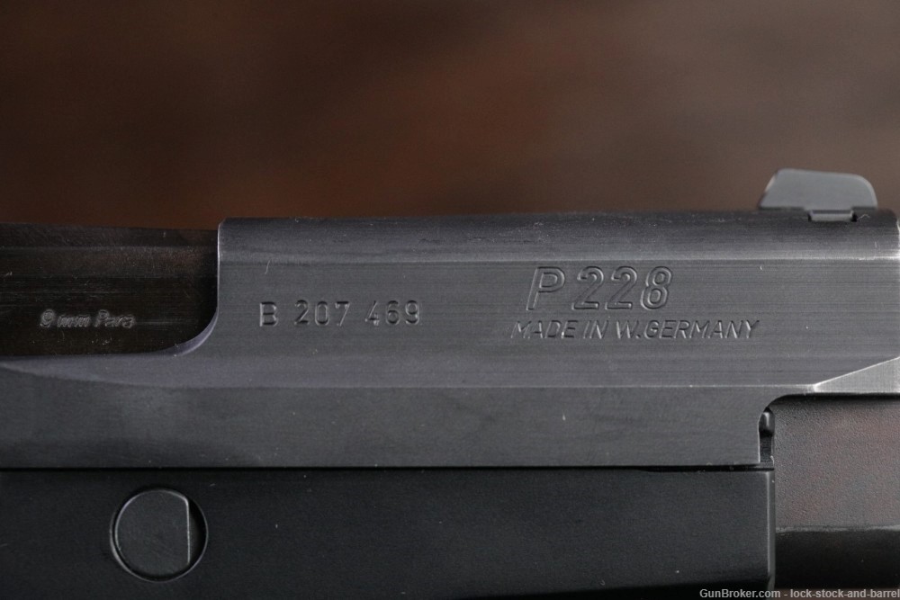 Sig Sauer P228 9mm Luger Double Action SA/DA Semi Auto Pistol 1994 NO CA-img-13