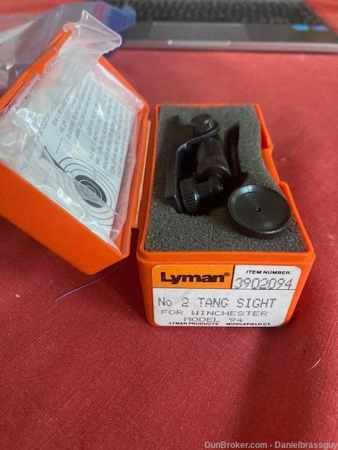 Lyman #2 Tang sight for 94 Winchester Like new box and instructions-img-0